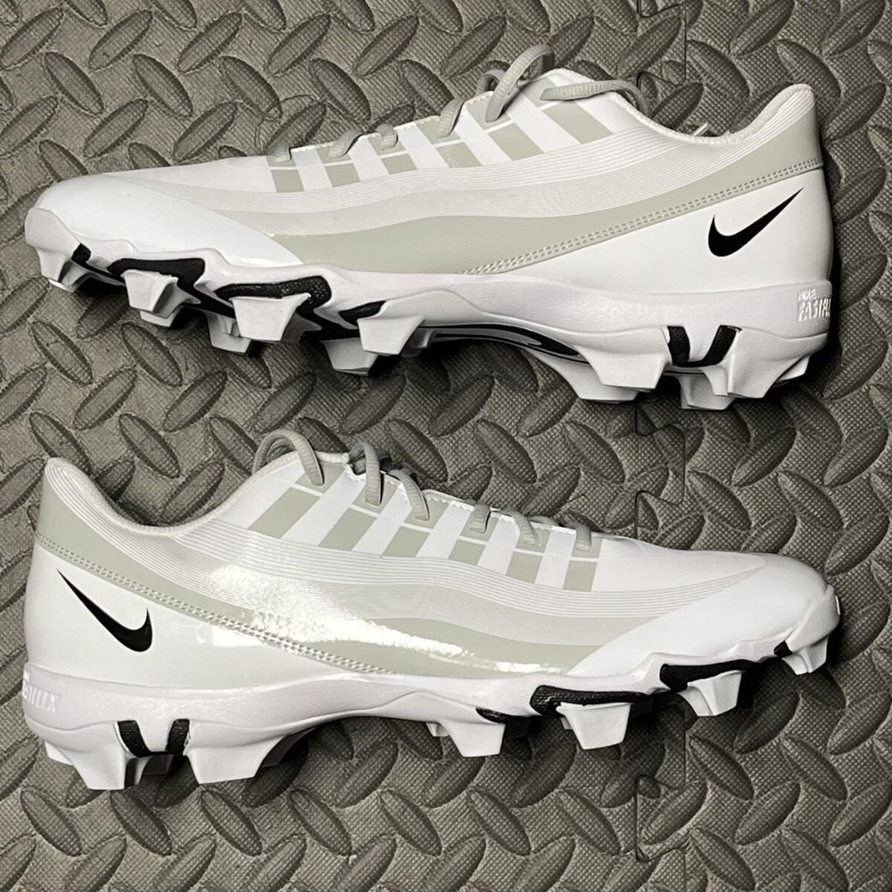 Nike Vapor Edge Shark Football Elite Cleat White Grey DQ5114-100 Men’s S… - Picture 9 of 12